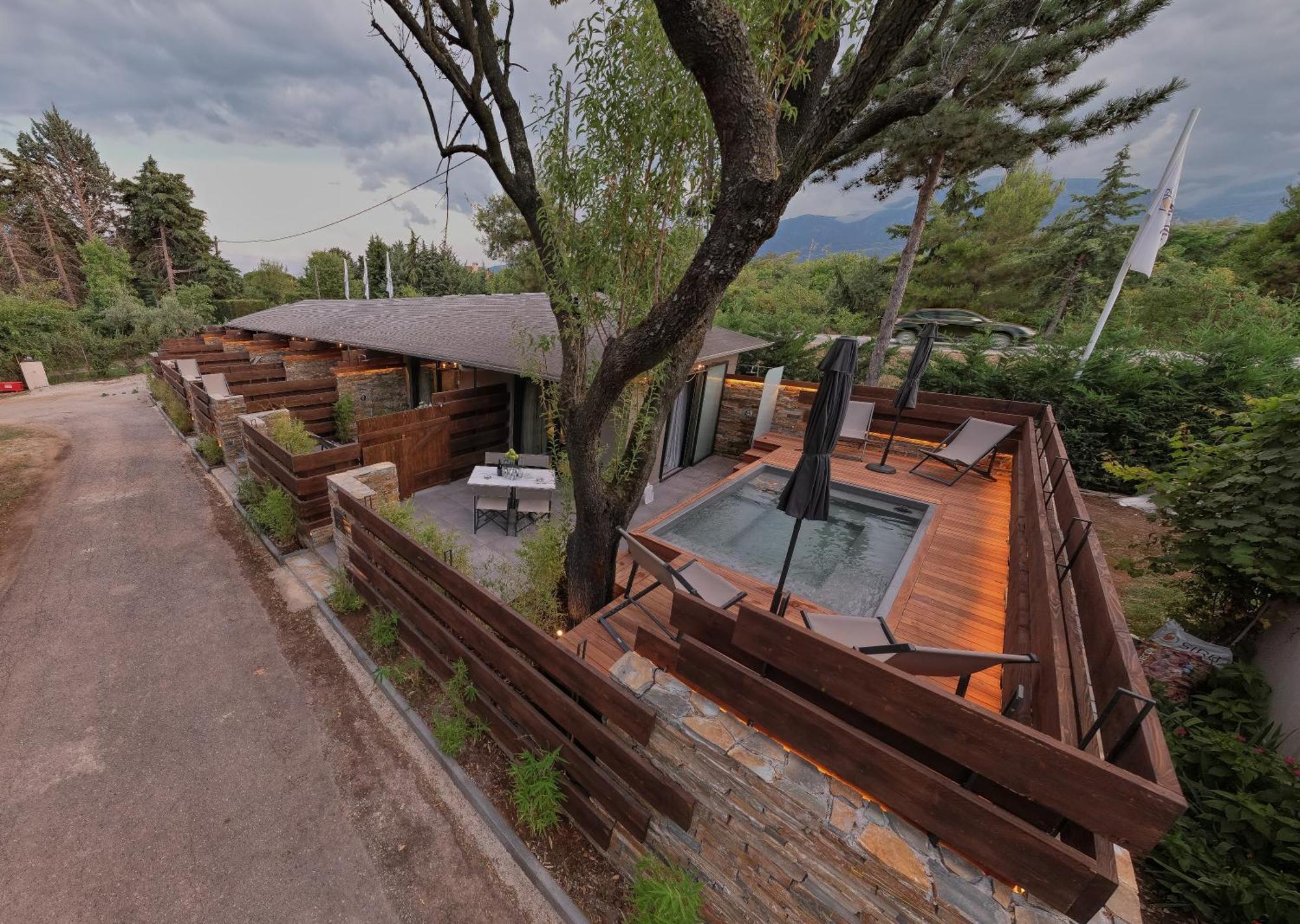 Sylvia Camping & Luxury Suites, Panel Hospitality Homes & Villas Літохоро Екстер'єр фото